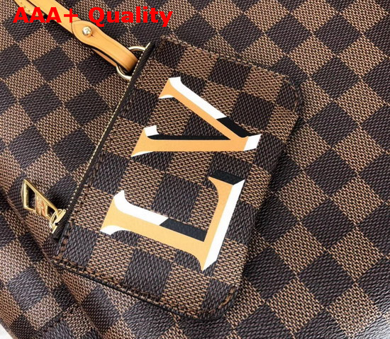 Louis Vuitton Belmont MM Damier Coated Canvas and Safran Smooth Cowhide Trim Replica