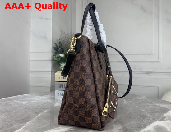 Louis Vuitton Belmont PM Damier Ebene Canvas Black Leather Handles N60348 Replica