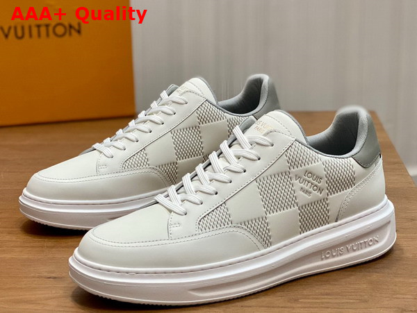 Louis Vuitton Beverly Hills Sneaker Gray Damier Calf Leather 1ACEYS Replica