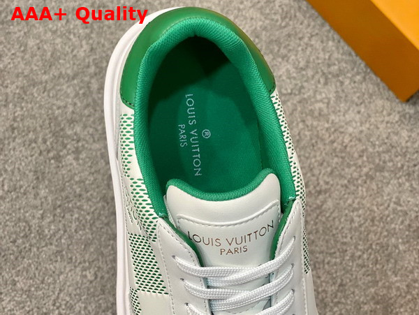 Louis Vuitton Beverly Hills Sneaker Green Damier Calf Leather 1ACEZA Replica