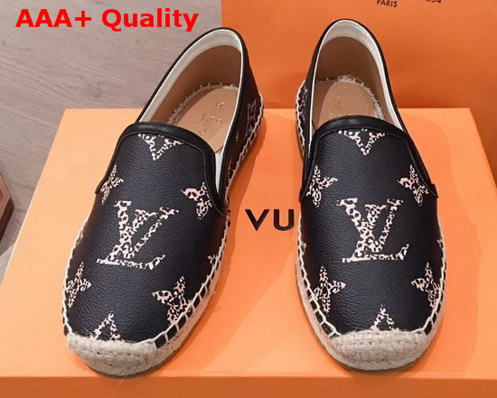 Louis Vuitton Bidart Espadrille Black Monogram Giant Canvas Replica