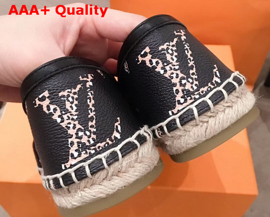 Louis Vuitton Bidart Espadrille Black Monogram Giant Canvas Replica