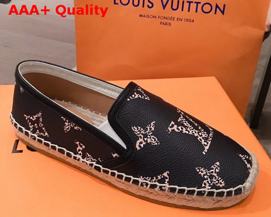 Louis Vuitton Bidart Espadrille Black Monogram Giant Canvas Replica