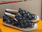 Louis Vuitton Bidart Espadrille Blue Monogram Tapestry Denim 1A8LHL Replica