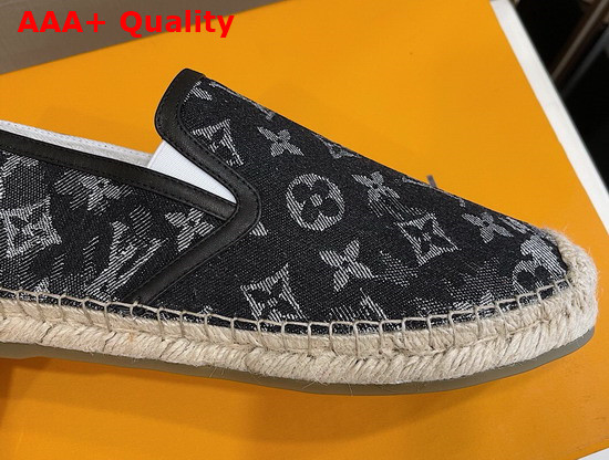 Louis Vuitton Bidart Espadrille Blue Monogram Tapestry Denim 1A8LHL Replica