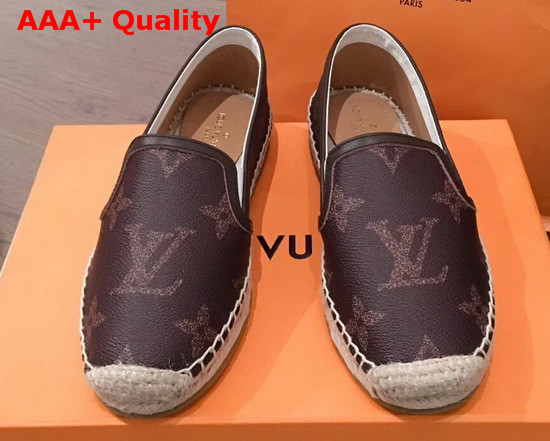 Louis Vuitton Bidart Espadrille Brown Monogram Giant Canvas Replica