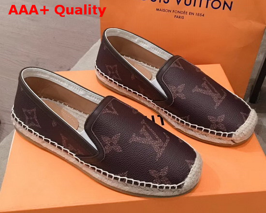 Louis Vuitton Bidart Espadrille Brown Monogram Giant Canvas Replica