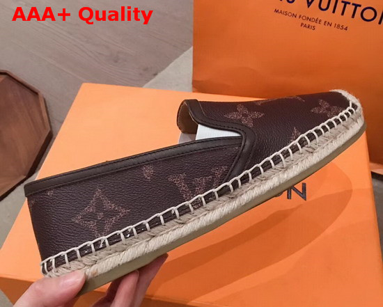 Louis Vuitton Bidart Espadrille Brown Monogram Giant Canvas Replica