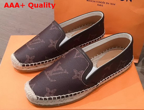 Louis Vuitton Bidart Espadrille Brown Monogram Giant Canvas Replica