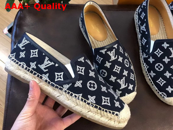 Louis Vuitton Bidart Espadrille Encre Printed Canvas Monogram Replica