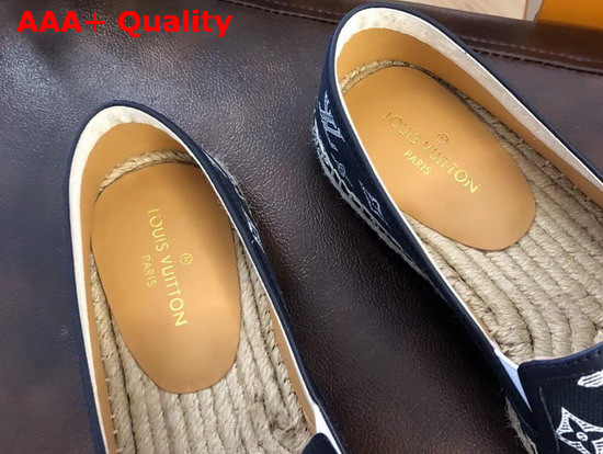 Louis Vuitton Bidart Espadrille Encre Printed Canvas Monogram Replica