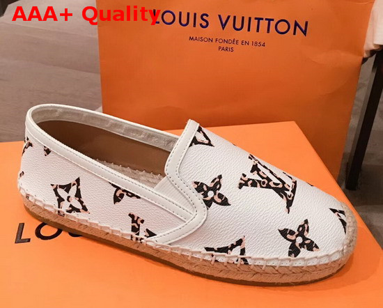 Louis Vuitton Bidart Espadrille White Monogram Giant Canvas Replica