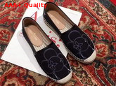 Louis Vuitton Bidart Espadrille in Black Printed Canvas Replica