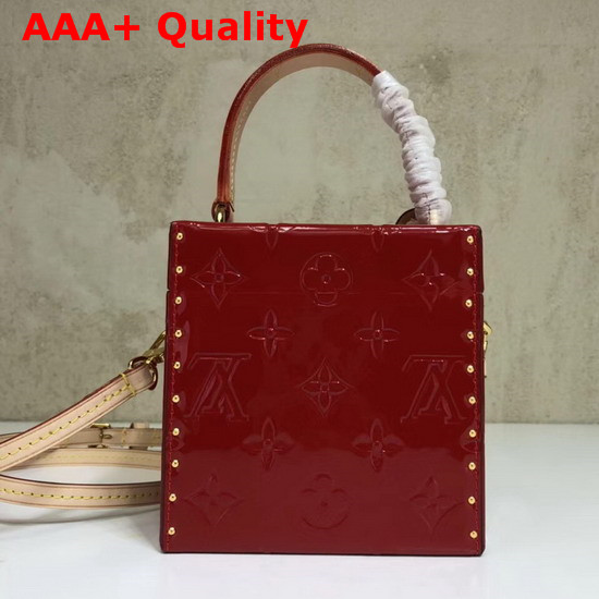 Louis Vuitton Bleecker Box Monogram Vernis Cerise Red M52464 Replica