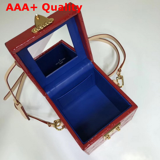 Louis Vuitton Bleecker Box Monogram Vernis Cerise Red M52464 Replica