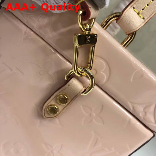 Louis Vuitton Bleecker Box Monogram Vernis Leather Rose Ballerine Replica