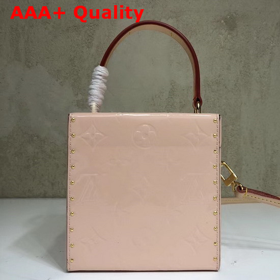 Louis Vuitton Bleecker Box Monogram Vernis Leather Rose Ballerine Replica