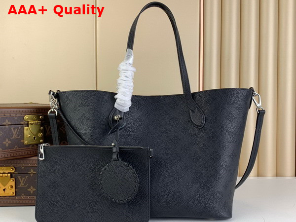 Louis Vuitton Blossom MM Tote Bag in Black Mahina Perforated Calfskin Leather M21851 Replica