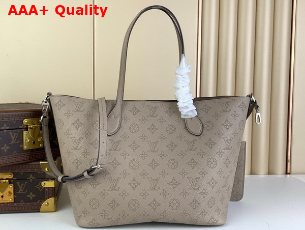 Louis Vuitton Blossom MM Tote Bag in Galet Beige Mahina Perforated Calfskin Leather M21852 Replica