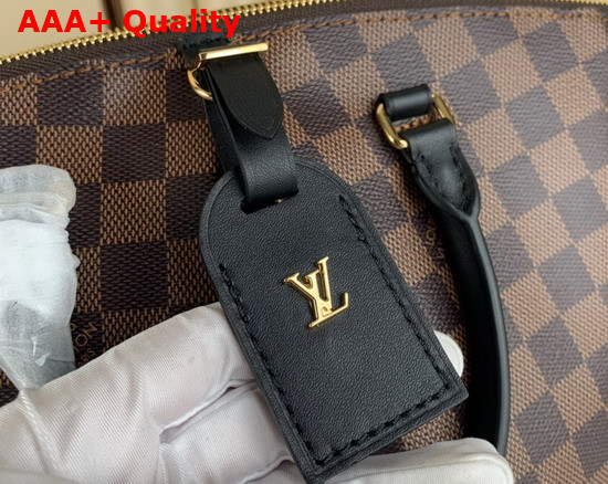 Louis Vuitton Boetie MM Zipped Tote in Damier Ebene Canvas Replica