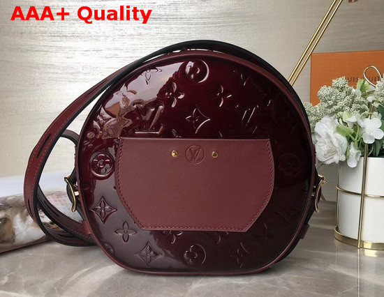 Louis Vuitton Boite Chapeau Souple Amarante Monogram Vernis Leather Replica