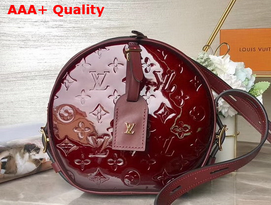 Louis Vuitton Boite Chapeau Souple Amarante Monogram Vernis Leather Replica