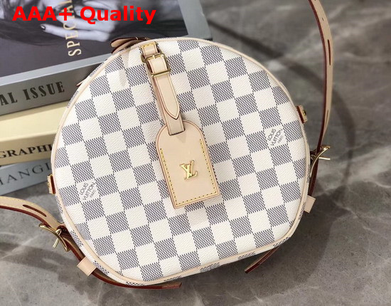 Louis Vuitton Boite Chapeau Souple MM Damier Azur Canvas Replica