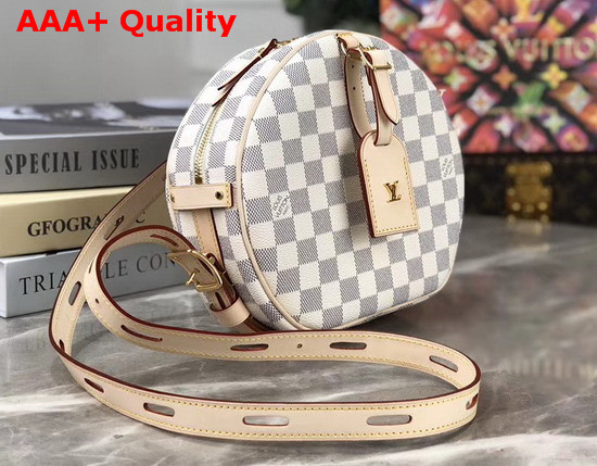 Louis Vuitton Boite Chapeau Souple MM Damier Azur Canvas Replica