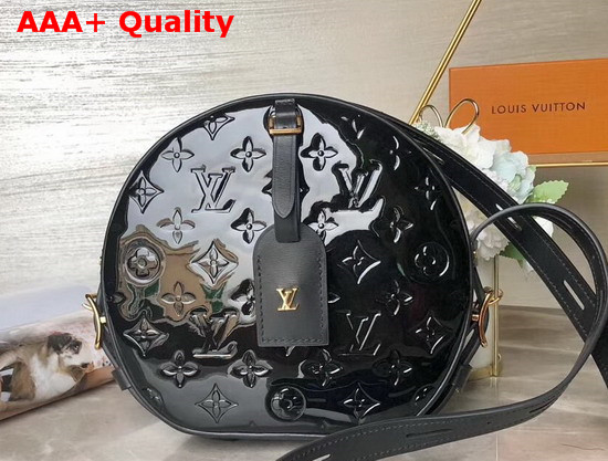 Louis Vuitton Boite Chapeau Souple Noir Monogram Vernis Leather M53999 Replica