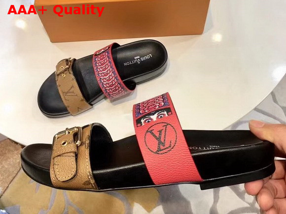 Louis Vuitton Bom Dia Mule Patent Monogram Duo Color Replica