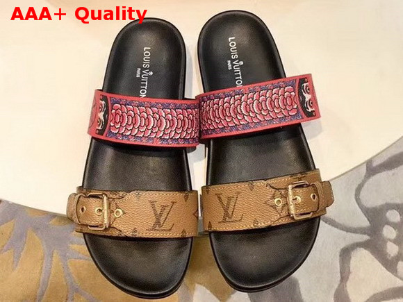 Louis Vuitton Bom Dia Mule Patent Monogram Duo Color Replica