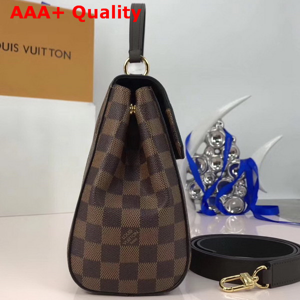 Louis Vuitton Bond Street Damier Ebene and Taurillon Leather Black Replica