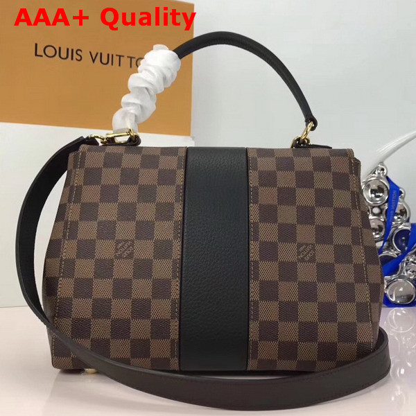 Louis Vuitton Bond Street Damier Ebene and Taurillon Leather Black Replica