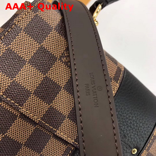 Louis Vuitton Bond Street Damier Ebene and Taurillon Leather Black Replica