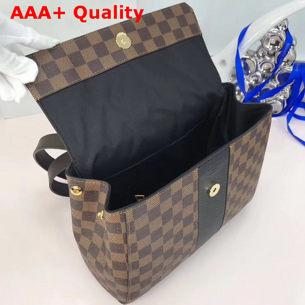 Louis Vuitton Bond Street Damier Ebene and Taurillon Leather Black Replica