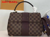 Louis Vuitton Bond Street Damier Ebene and Taurillon Leather Bordeaux N64416 Replica