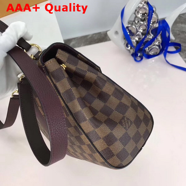 Louis Vuitton Bond Street Damier Ebene and Taurillon Leather Bordeaux N64416 Replica