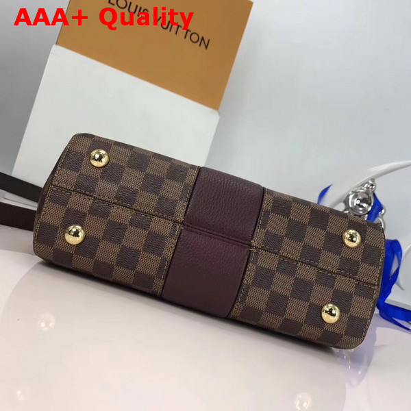 Louis Vuitton Bond Street Damier Ebene and Taurillon Leather Bordeaux N64416 Replica