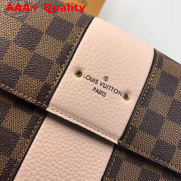 Louis Vuitton Bond Street Damier Ebene and Taurillon Leather Magnolia N64417 Replica