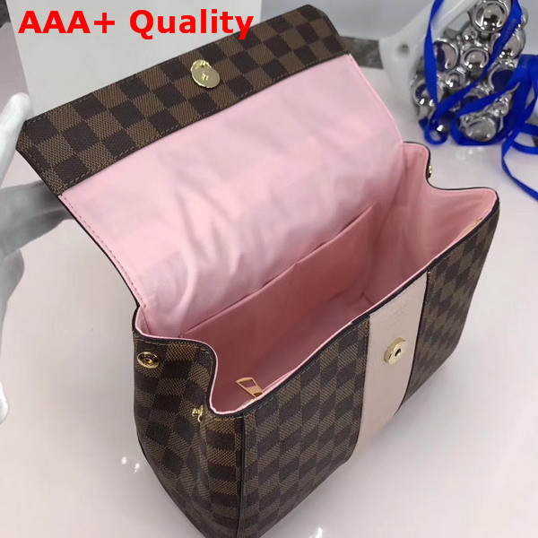 Louis Vuitton Bond Street Damier Ebene and Taurillon Leather Magnolia N64417 Replica