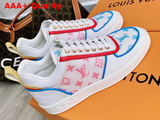 Louis Vuitton Boombox Sneaker Blue Pink Mix of Materials Replica