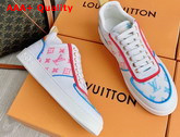 Louis Vuitton Boombox Sneaker Blue Pink Mix of Materials Replica