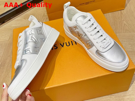 Louis Vuitton Boombox Sneaker Silver Mix of Materials 1A969F Replica