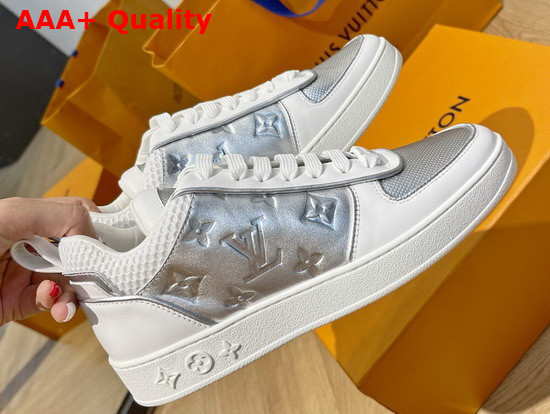 Louis Vuitton Boombox Sneaker Silver Mix of Materials 1A969F Replica