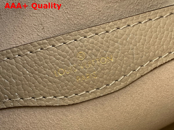 Louis Vuitton Boulogne Bag in Bicolour Monogram Empreinte Leather Dove Gray and Cream M13224 Replica