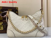 Louis Vuitton Boulogne Bag in Cream Monogram Empreinte Leather Replica