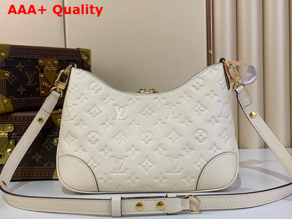 Louis Vuitton Boulogne Bag in Cream Monogram Empreinte Leather Replica