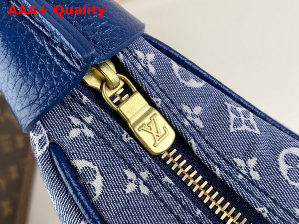 Louis Vuitton Boulogne Handbag in Blue Monogram Jacquard Denim Replica