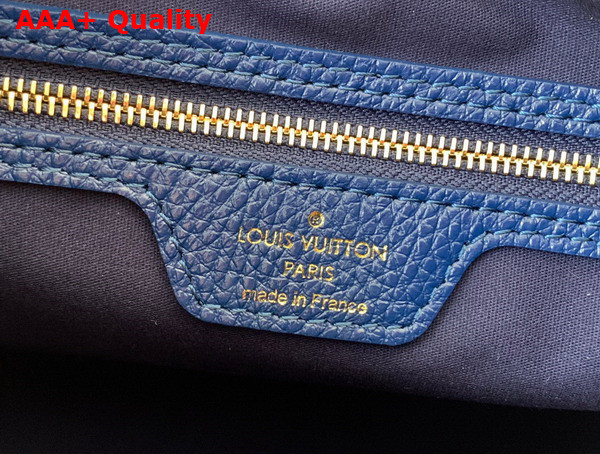 Louis Vuitton Boulogne Handbag in Blue Monogram Jacquard Denim Replica