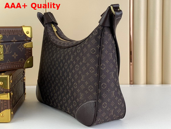 Louis Vuitton Boulogne Handbag in Brown Monogram Jacquard Denim Replica